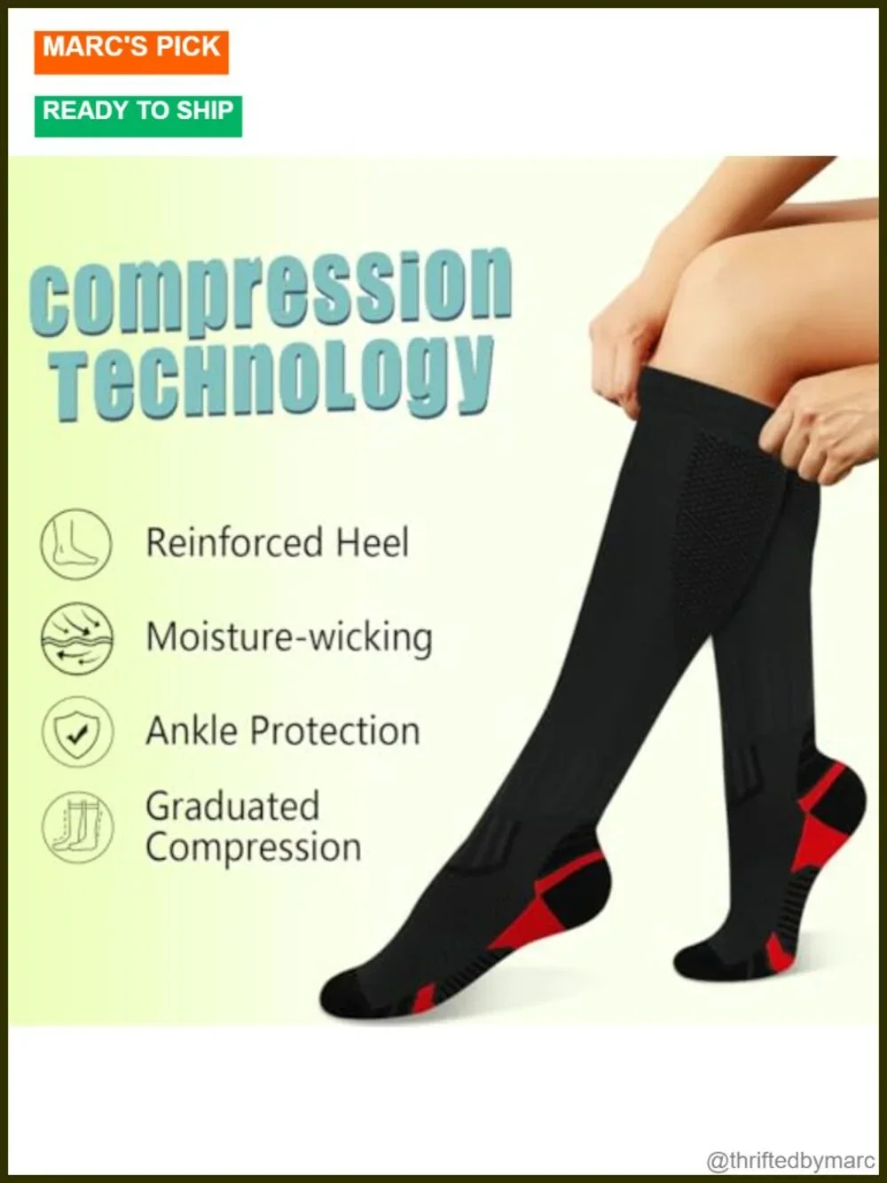 Compression Socks 15-20 mmHg 8 Pairs Circulation Support for Nurses Travel
